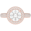2.45CT.TW ROUND LAB DIAMOND HALO ENGAGEMENT RING - Nazarelle