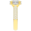 3.70CT.TW OVAL LAB DIAMOND 3 STONE ENGAGEMENT RING - Nazarelle