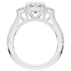 3.70CT.TW OVAL LAB DIAMOND 3 STONE ENGAGEMENT RING - Nazarelle