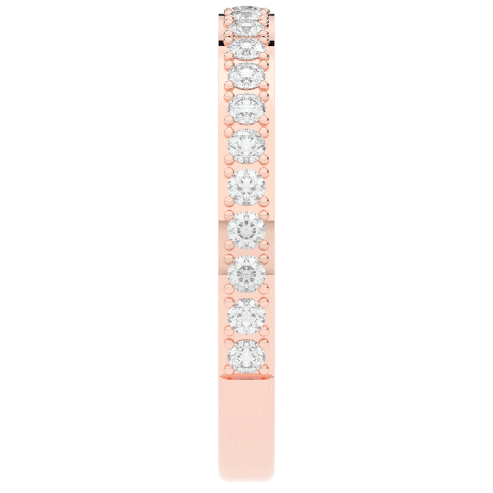 0.35CT.TW ROUND LAB DIAMOND WEDDING BAND - Nazarelle
