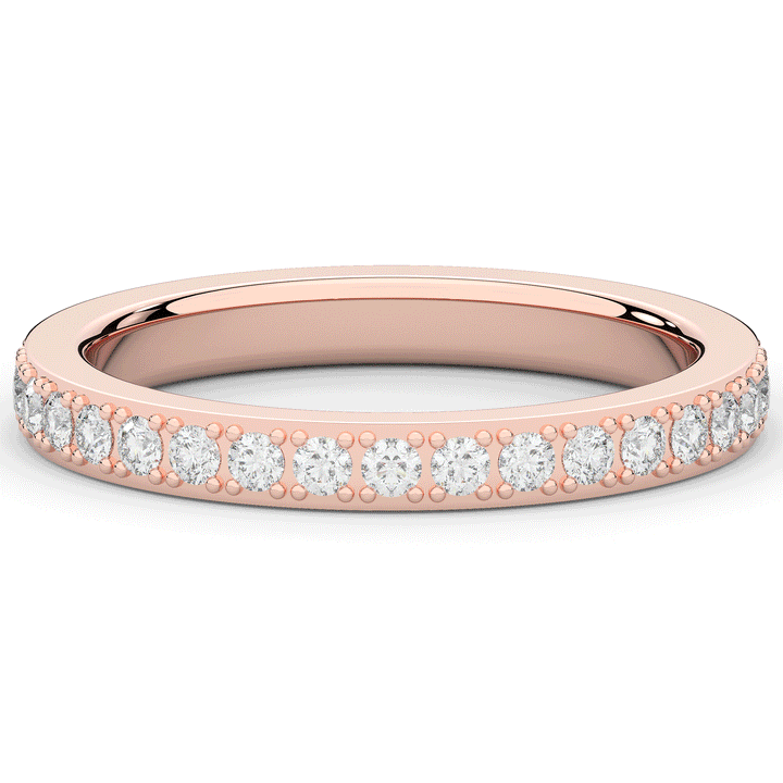 0.35CT.TW ROUND LAB DIAMOND WEDDING BAND - Nazarelle