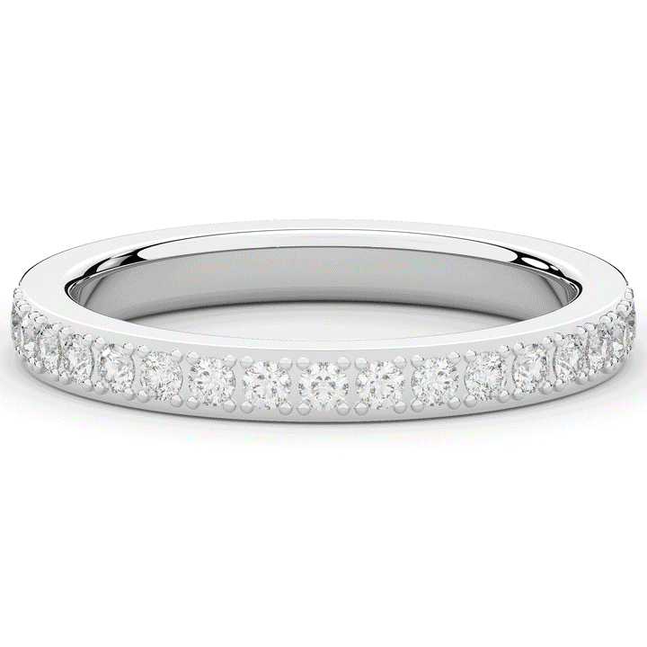 0.35CT.TW ROUND LAB DIAMOND WEDDING BAND - Nazarelle