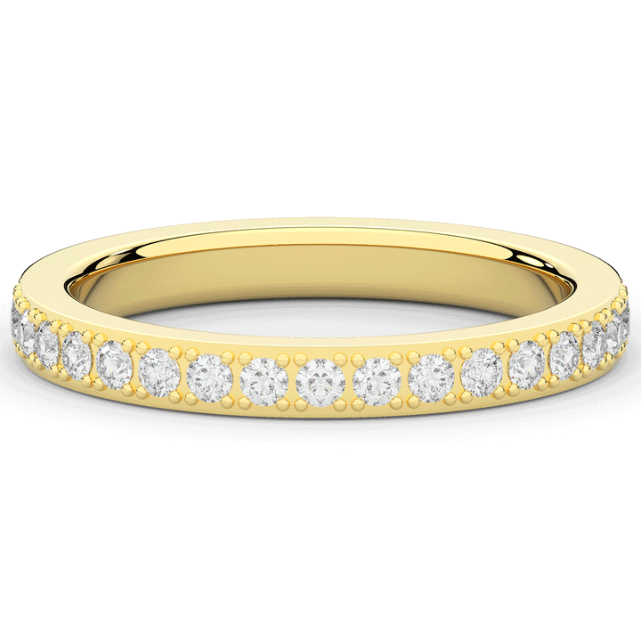 0.35CT.TW ROUND LAB DIAMOND WEDDING BAND - Nazarelle