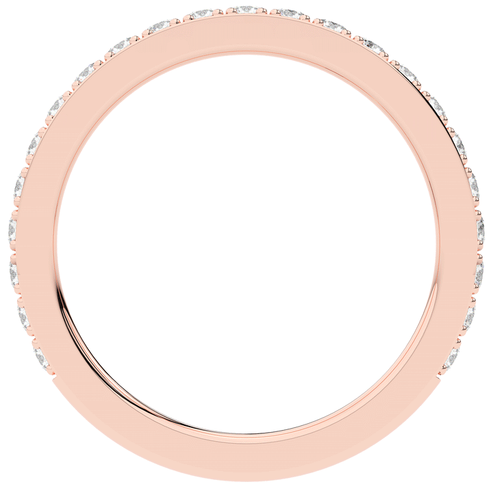 0.35CT.TW ROUND LAB DIAMOND WEDDING BAND - Nazarelle