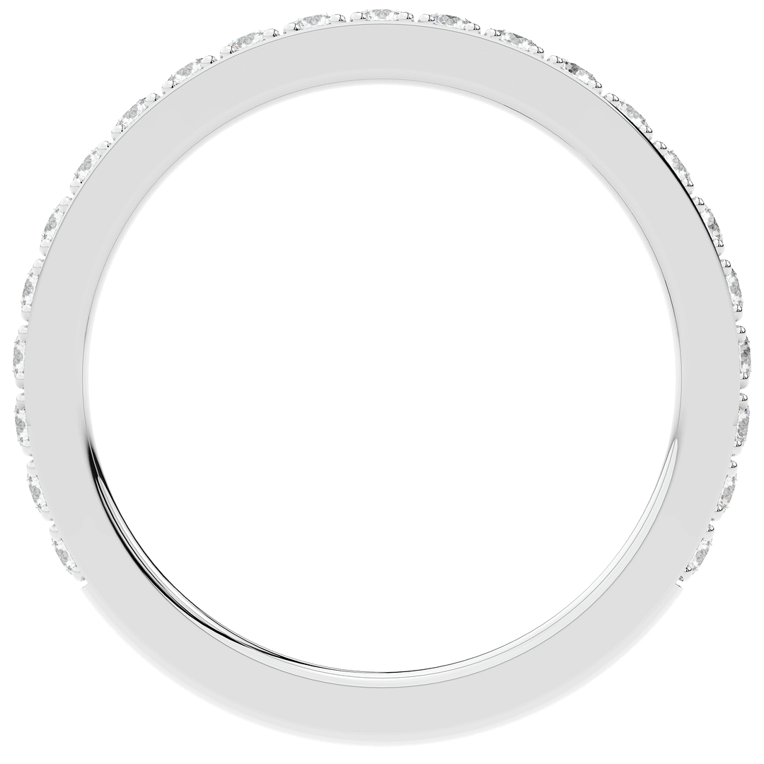 0.35CT.TW ROUND LAB DIAMOND WEDDING BAND - Nazarelle