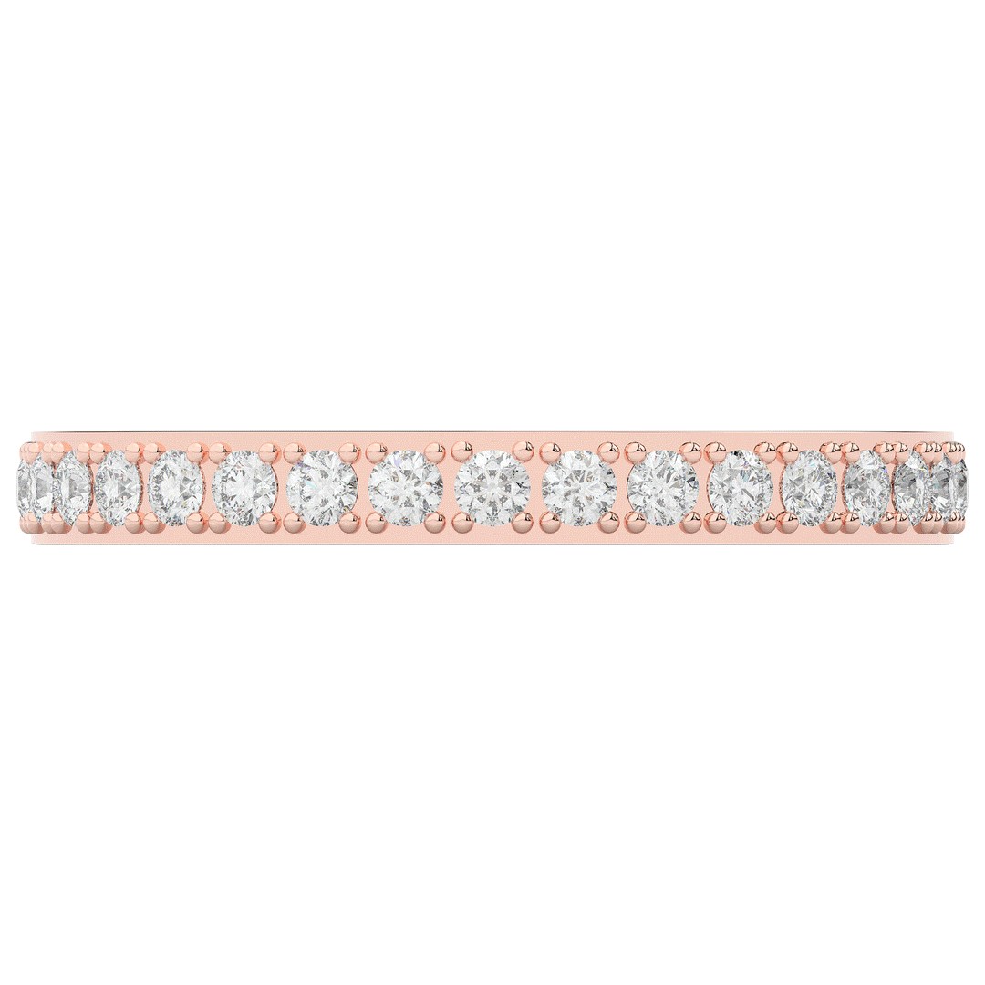 0.35CT.TW ROUND LAB DIAMOND WEDDING BAND - Nazarelle