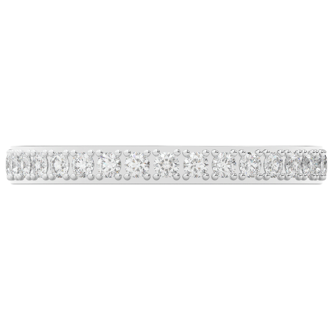 0.35CT.TW ROUND LAB DIAMOND WEDDING BAND - Nazarelle