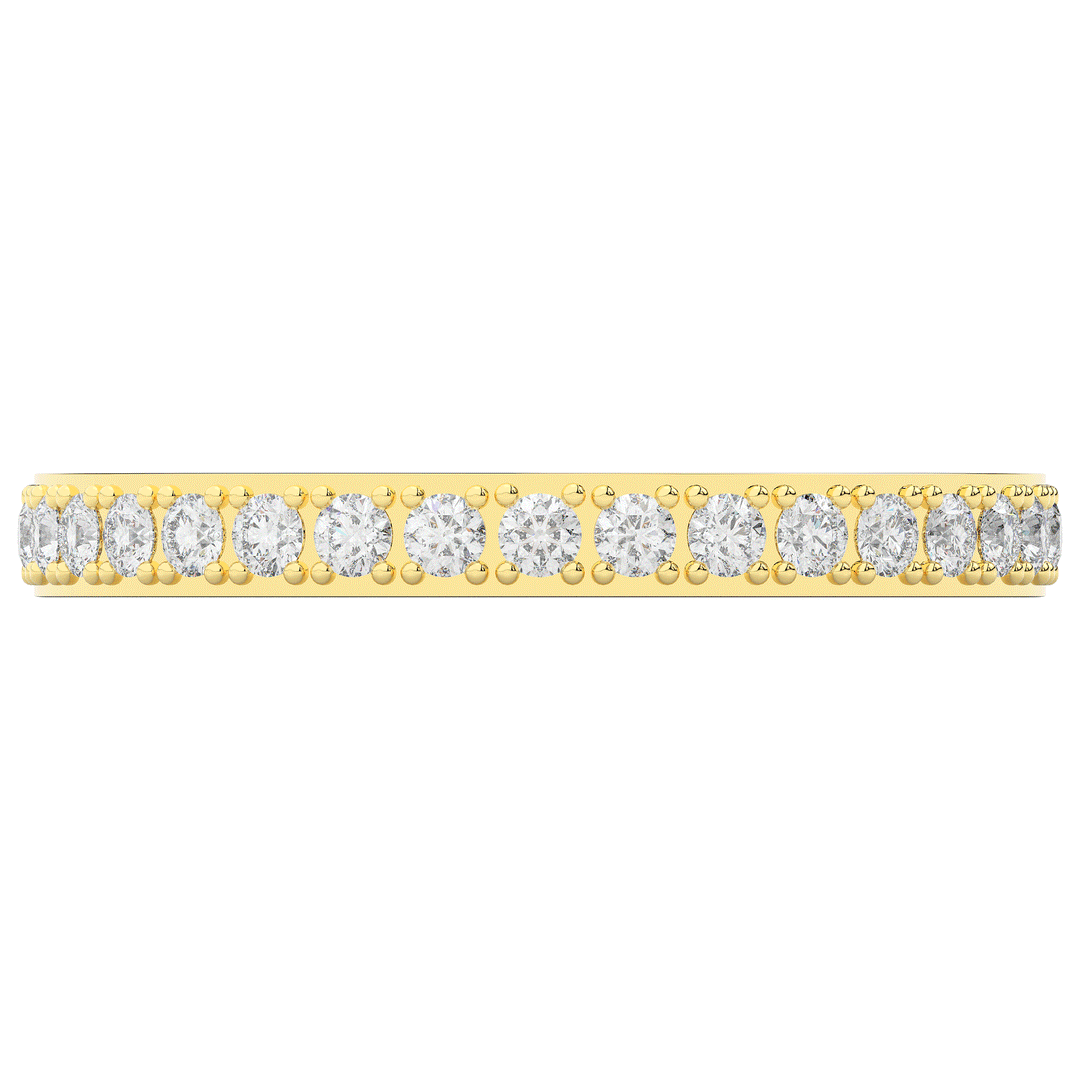 0.35CT.TW ROUND LAB DIAMOND WEDDING BAND - Nazarelle
