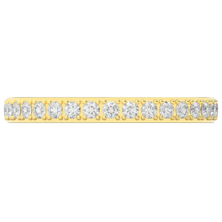 0.35CT.TW ROUND LAB DIAMOND WEDDING BAND - Nazarelle