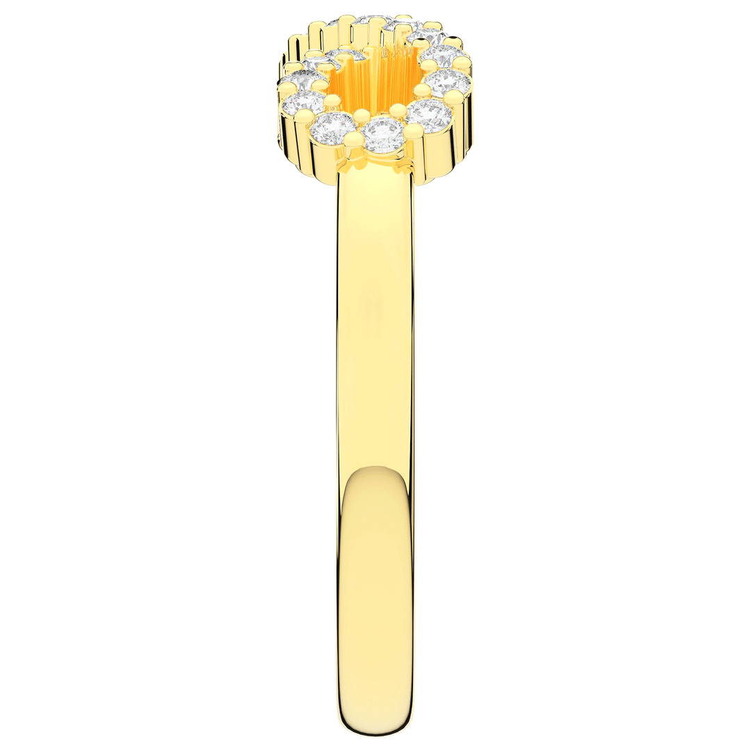 0.20CT.TW ROUND LAB DIAMOND INFINITY SYMBOL WEDDING BAND - Nazarelle