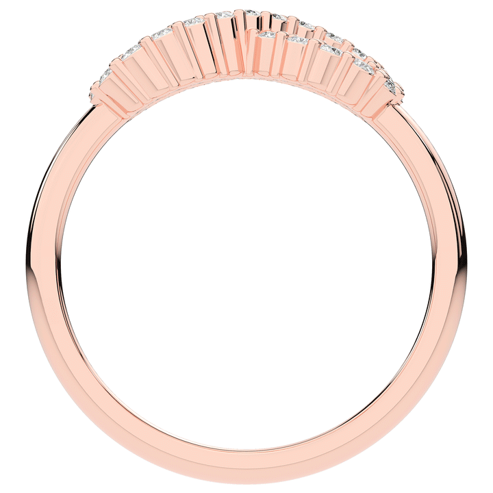 0.20CT.TW ROUND LAB DIAMOND INFINITY SYMBOL WEDDING BAND - Nazarelle