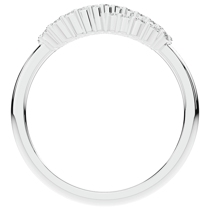 0.20CT.TW ROUND LAB DIAMOND INFINITY SYMBOL WEDDING BAND - Nazarelle