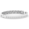 4.50CT.TW ROUND LAB DIAMOND ETERNITY BEZEL SET BANGLE - Nazarelle