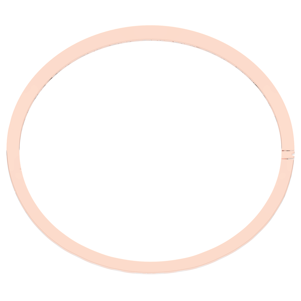 4.50CT.TW ROUND LAB DIAMOND ETERNITY BEZEL SET BANGLE - Nazarelle