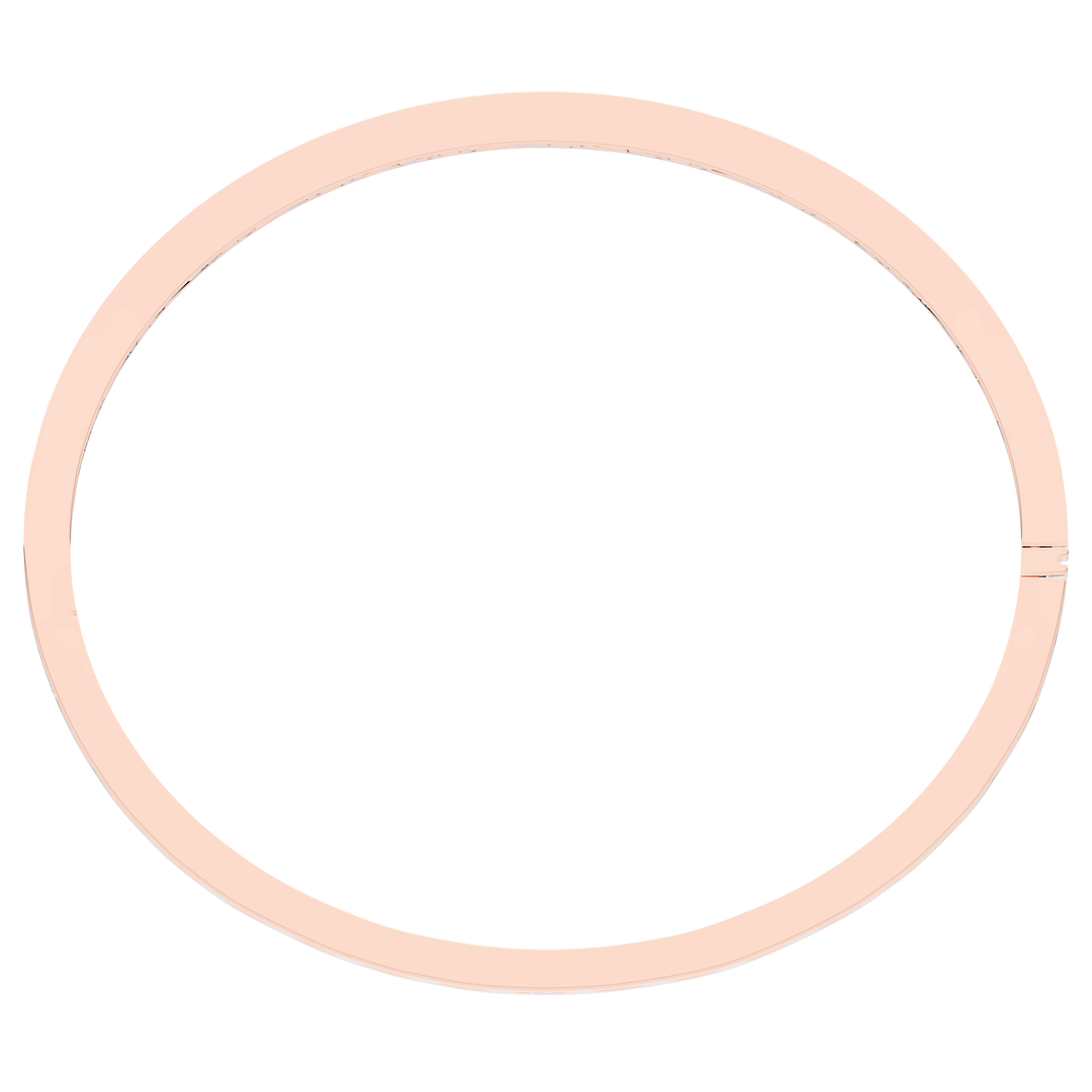 4.50CT.TW ROUND LAB DIAMOND ETERNITY BEZEL SET BANGLE - Nazarelle