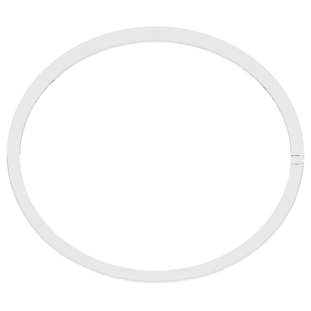 4.50CT.TW ROUND LAB DIAMOND ETERNITY BEZEL SET BANGLE - Nazarelle