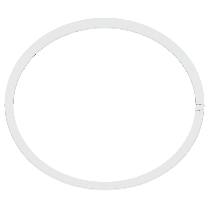 4.50CT.TW ROUND LAB DIAMOND ETERNITY BEZEL SET BANGLE - Nazarelle