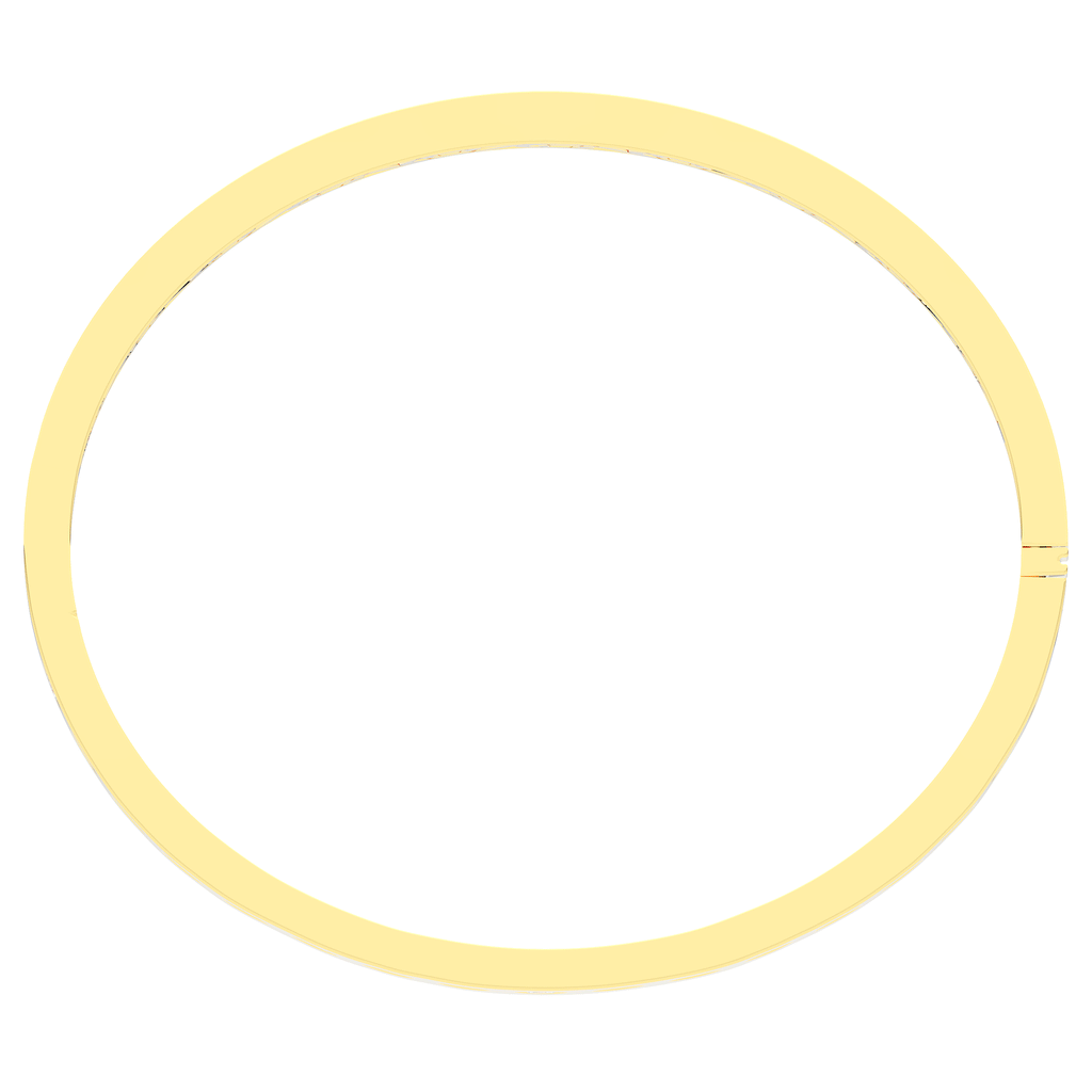 4.50CT.TW ROUND LAB DIAMOND ETERNITY BEZEL SET BANGLE - Nazarelle