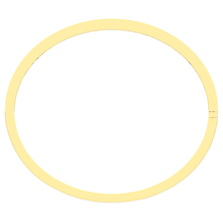 4.50CT.TW ROUND LAB DIAMOND ETERNITY BEZEL SET BANGLE - Nazarelle