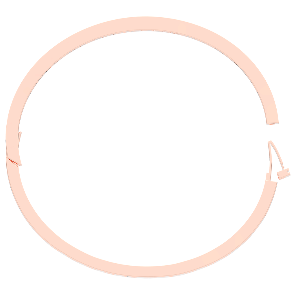 4.50CT.TW ROUND LAB DIAMOND ETERNITY BEZEL SET BANGLE - Nazarelle