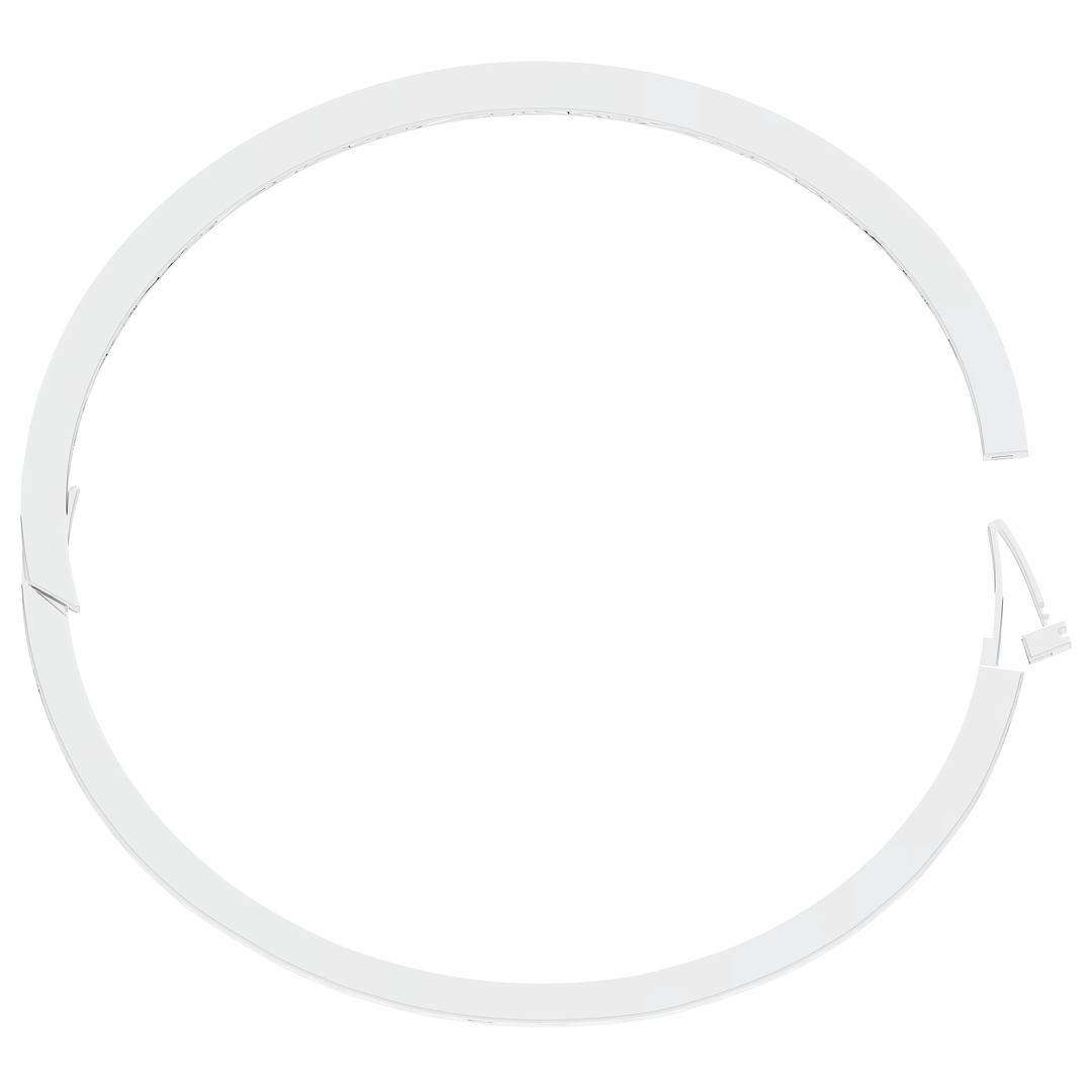 4.50CT.TW ROUND LAB DIAMOND ETERNITY BEZEL SET BANGLE - Nazarelle