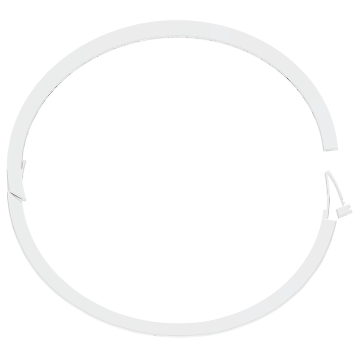 4.50CT.TW ROUND LAB DIAMOND ETERNITY BEZEL SET BANGLE - Nazarelle