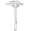 3.10CT.TW PEAR LAB DIAMOND HALO ENGAGEMENT RING - Nazarelle