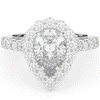 3.10CT.TW PEAR LAB DIAMOND HALO ENGAGEMENT RING - Nazarelle