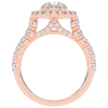 3.10CT.TW PEAR LAB DIAMOND HALO ENGAGEMENT RING - Nazarelle