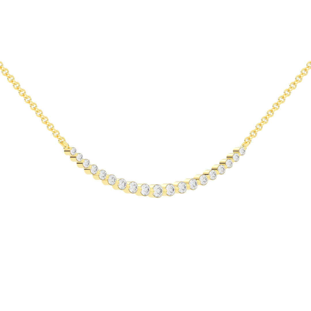 0.40CT.TW LAB DIAMOND TAPERED PENDANT - Nazarelle