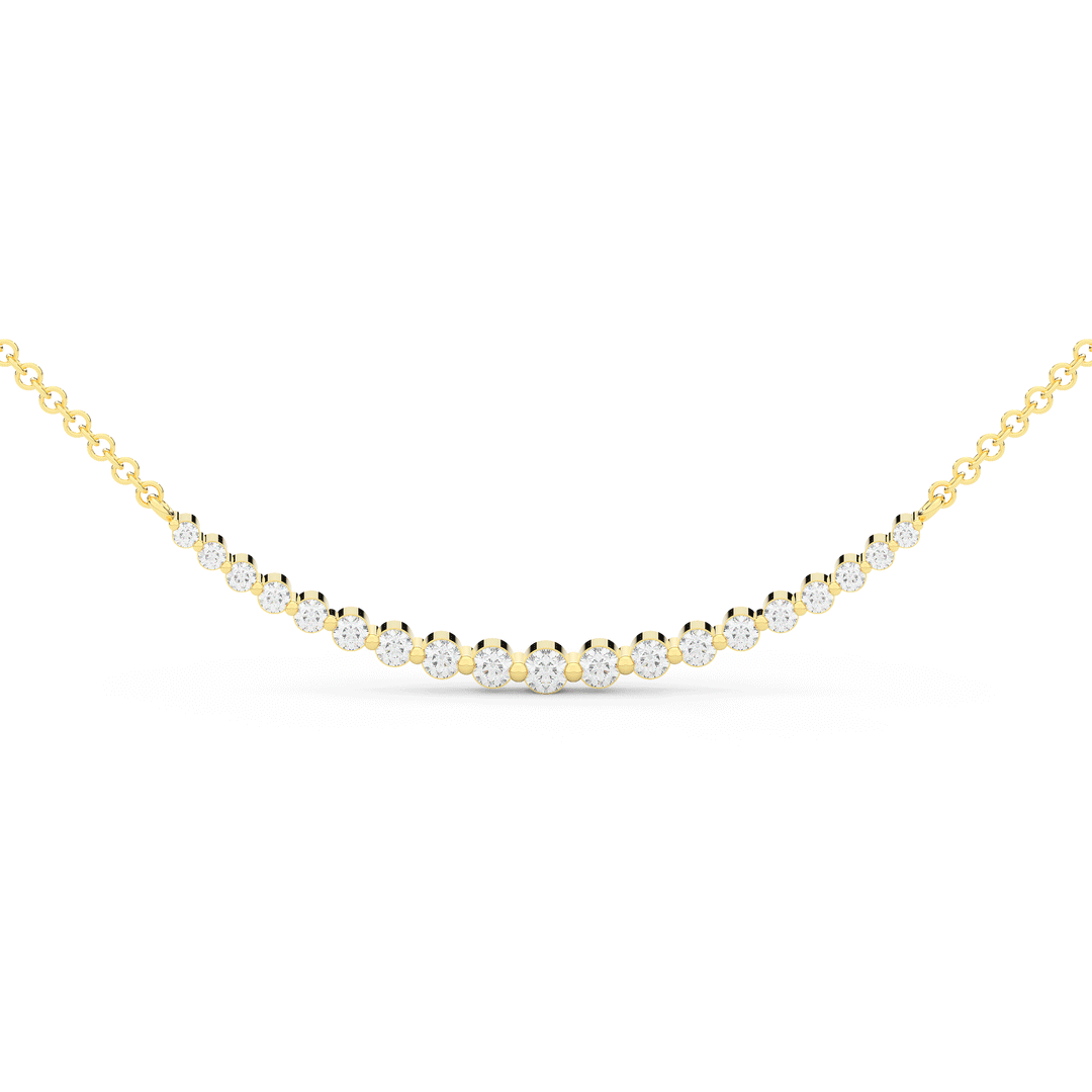 0.40CT.TW LAB DIAMOND TAPERED PENDANT - Nazarelle