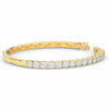 4.70CT.TW ROUND LAB DIAMOND BANGLE - Nazarelle