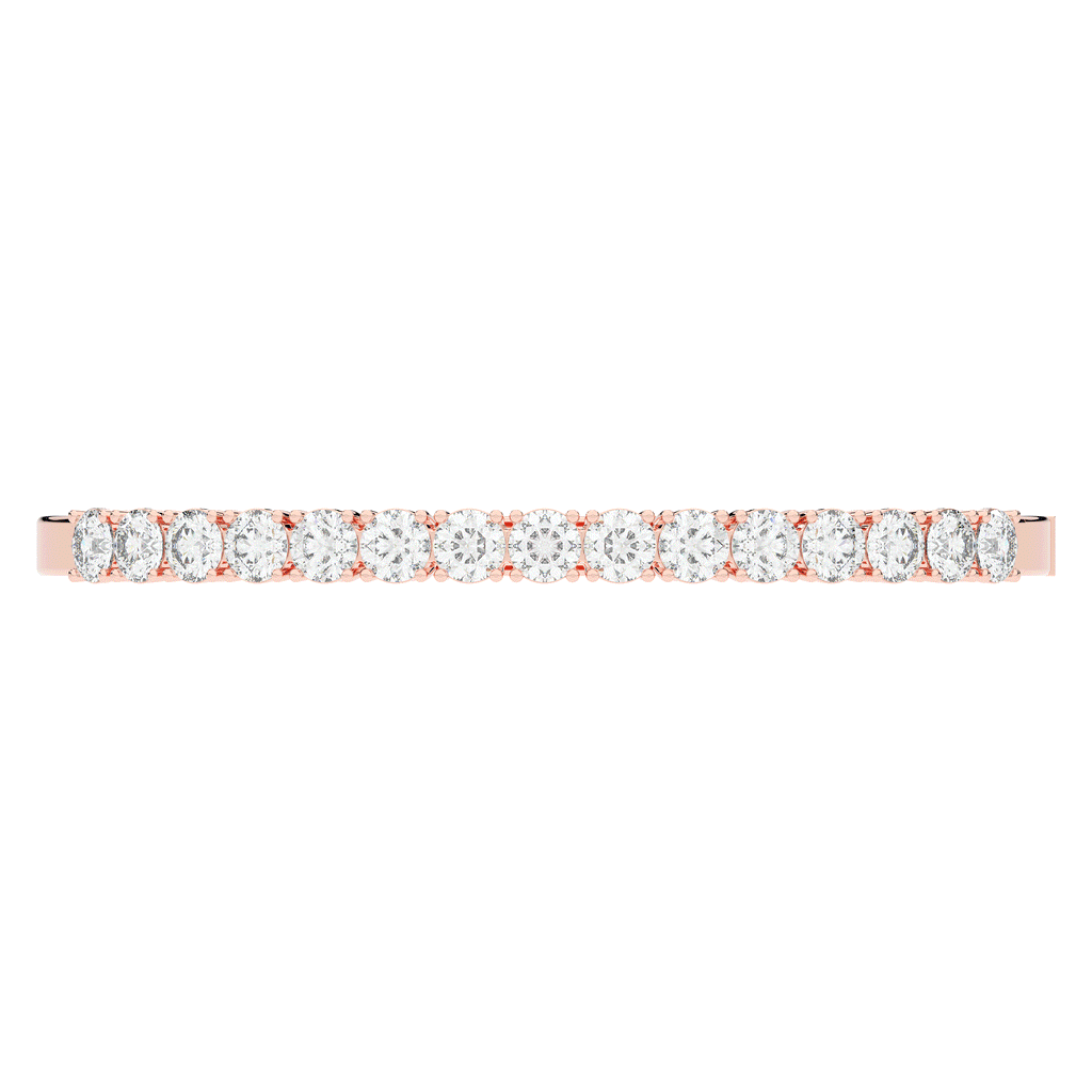 4.70CT.TW ROUND LAB DIAMOND BANGLE - Nazarelle