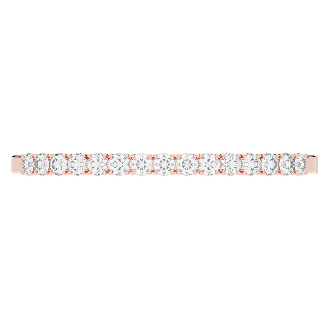 4.70CT.TW ROUND LAB DIAMOND BANGLE - Nazarelle