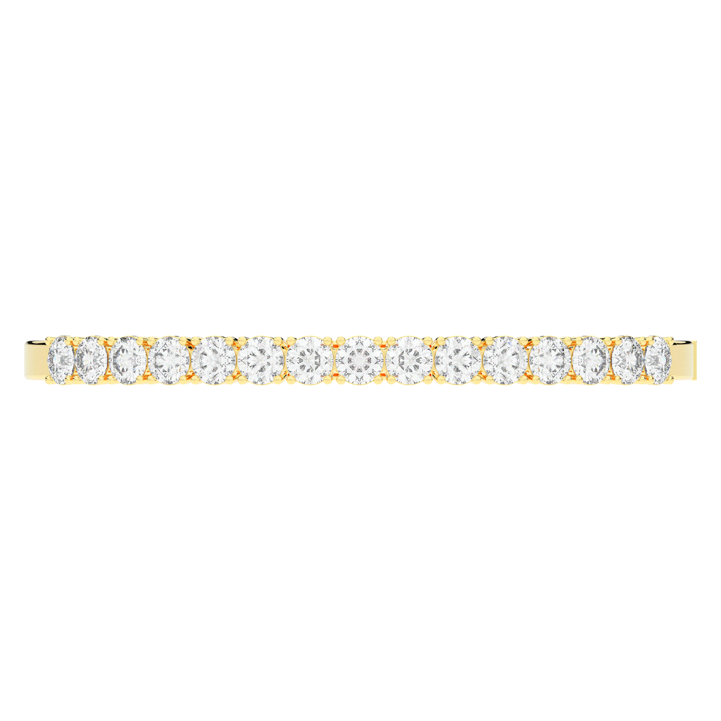 4.70CT.TW ROUND LAB DIAMOND BANGLE - Nazarelle
