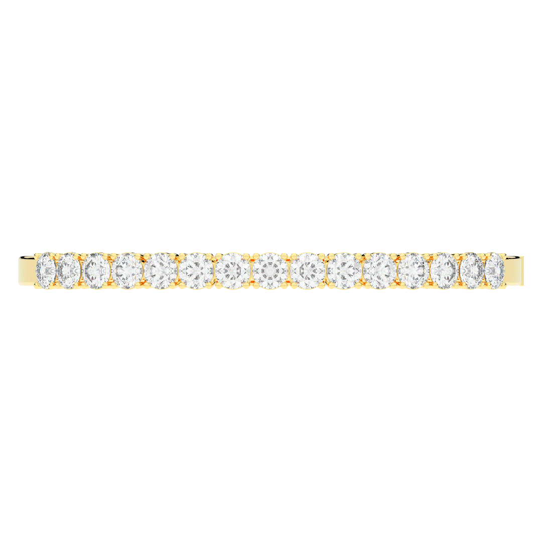 4.70CT.TW ROUND LAB DIAMOND BANGLE - Nazarelle