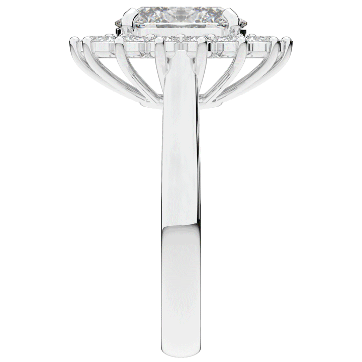 2.65CT.TW OVAL LAB DIAMOND HALO ENGAGEMENT RING - Nazarelle