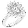 2.65CT.TW OVAL LAB DIAMOND HALO ENGAGEMENT RING - Nazarelle