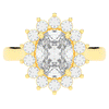 2.65CT.TW OVAL LAB DIAMOND HALO ENGAGEMENT RING - Nazarelle
