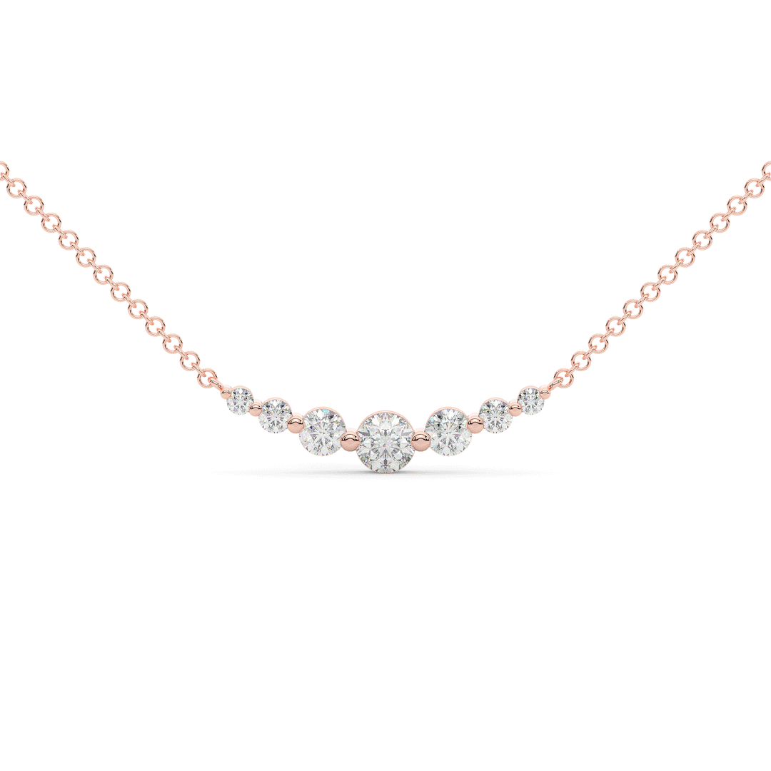 0.80CT.TW 7 LAB DIAMOND TAPERED PENDANT - Nazarelle