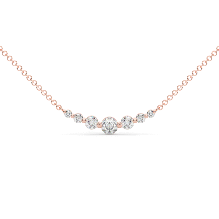 0.80CT.TW 7 LAB DIAMOND TAPERED PENDANT - Nazarelle