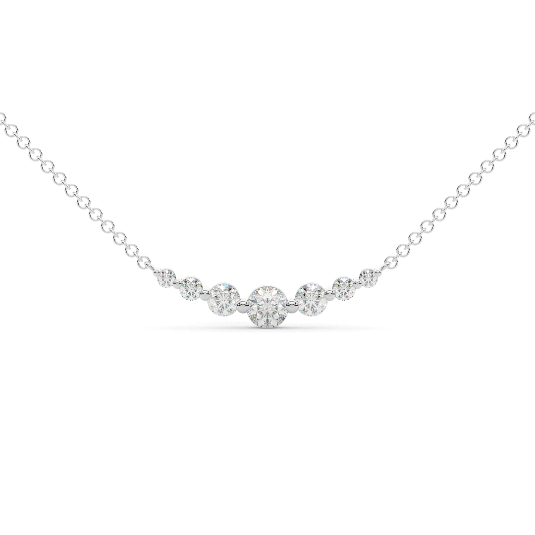 0.80CT.TW 7 LAB DIAMOND TAPERED PENDANT - Nazarelle