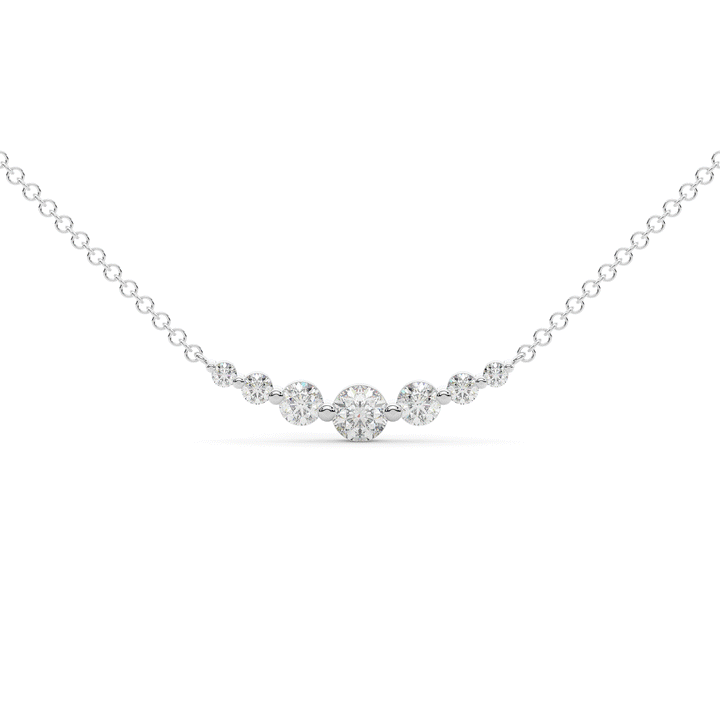 0.80CT.TW 7 LAB DIAMOND TAPERED PENDANT - Nazarelle