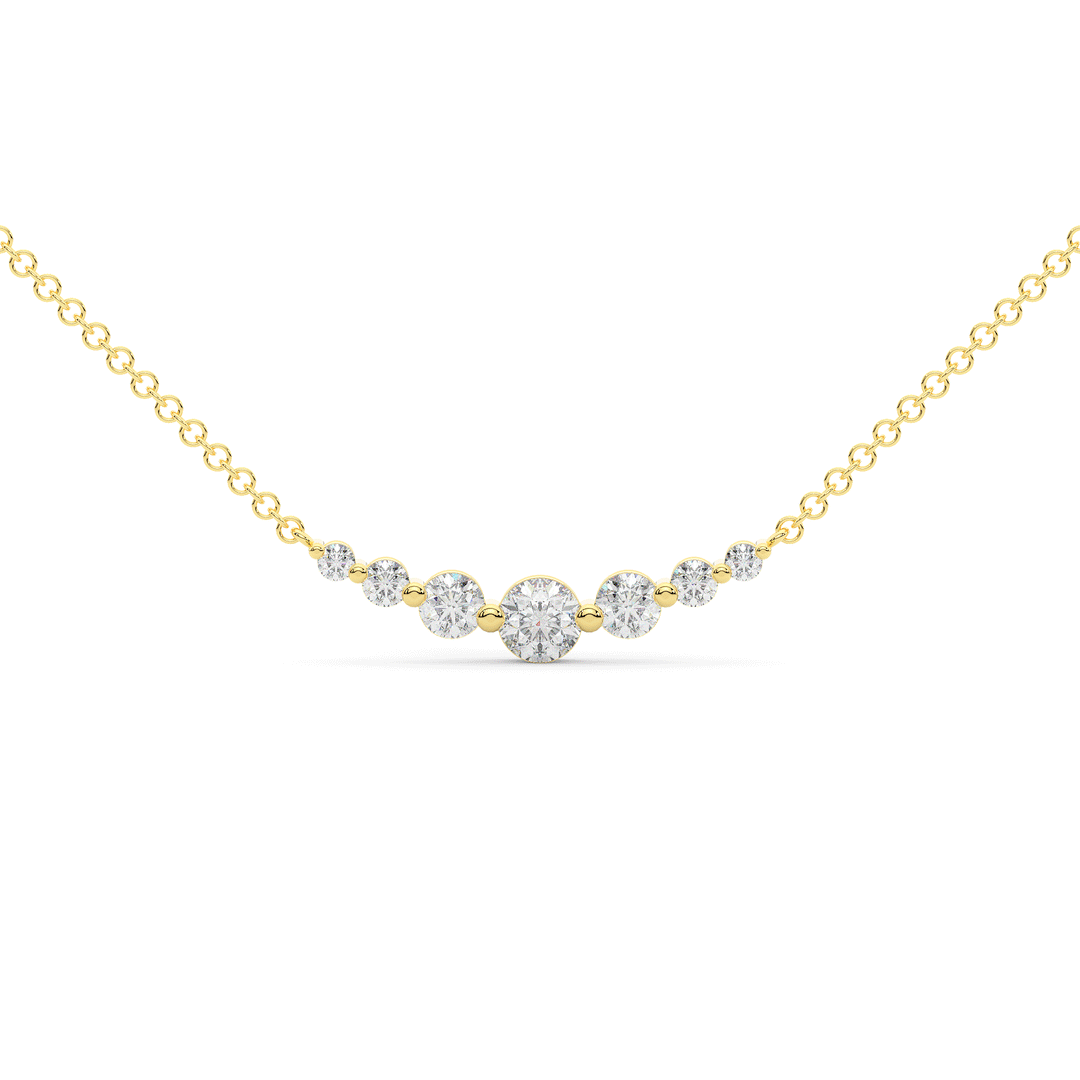 0.80CT.TW 7 LAB DIAMOND TAPERED PENDANT - Nazarelle