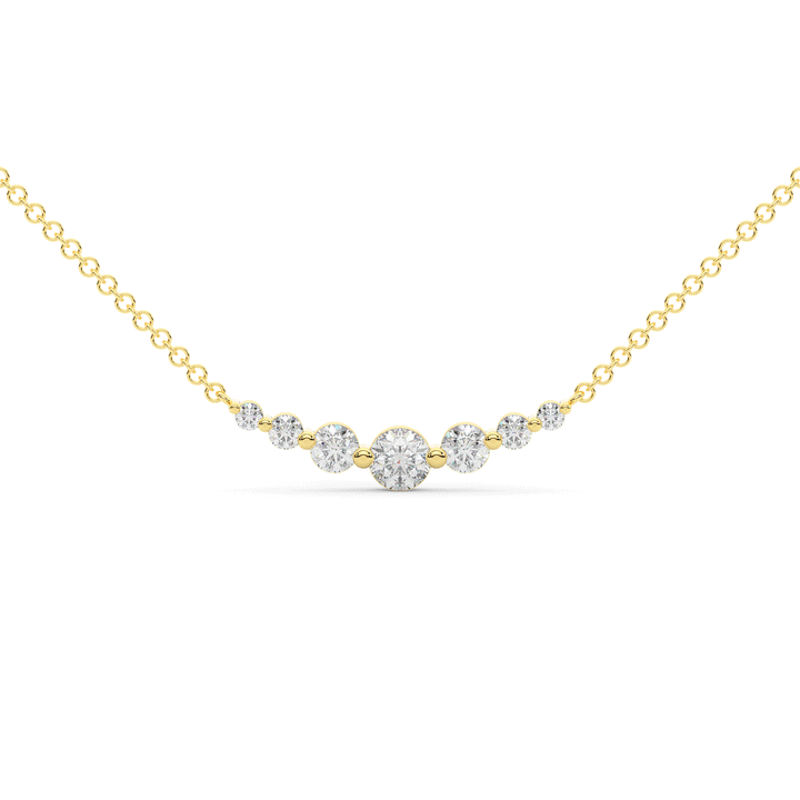 0.80CT.TW 7 LAB DIAMOND TAPERED PENDANT - Nazarelle