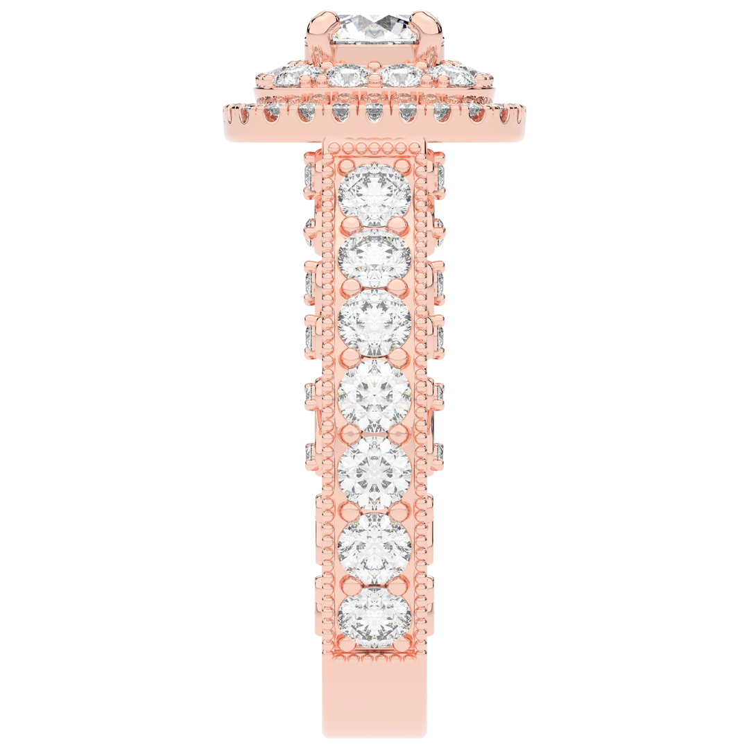 2.30CT.TW ROUND LAB DIAMOND ENGAGEMENT RING - Nazarelle