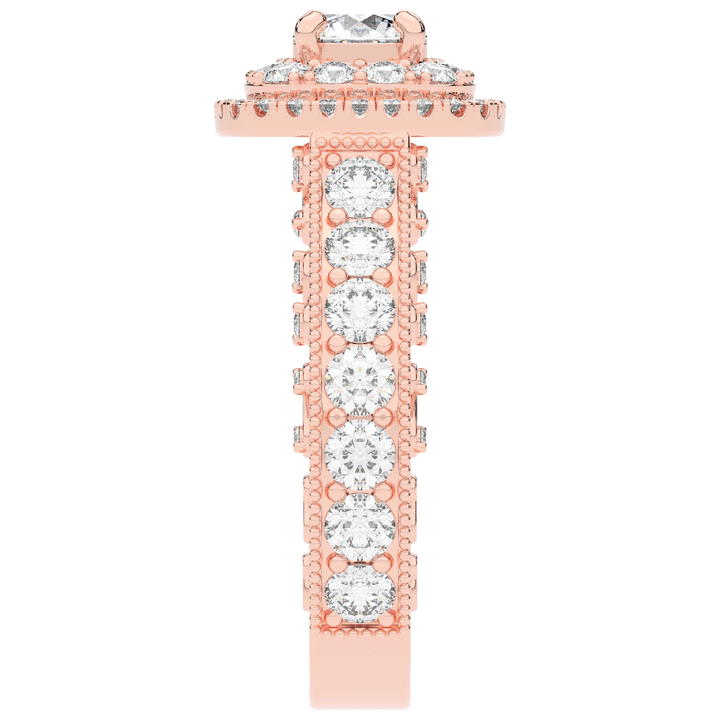 2.30CT.TW ROUND LAB DIAMOND ENGAGEMENT RING - Nazarelle