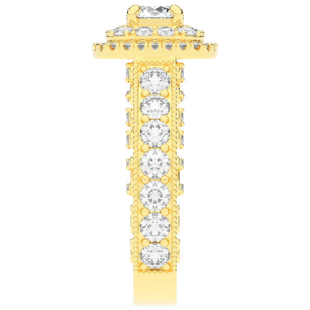 2.30CT.TW ROUND LAB DIAMOND ENGAGEMENT RING - Nazarelle