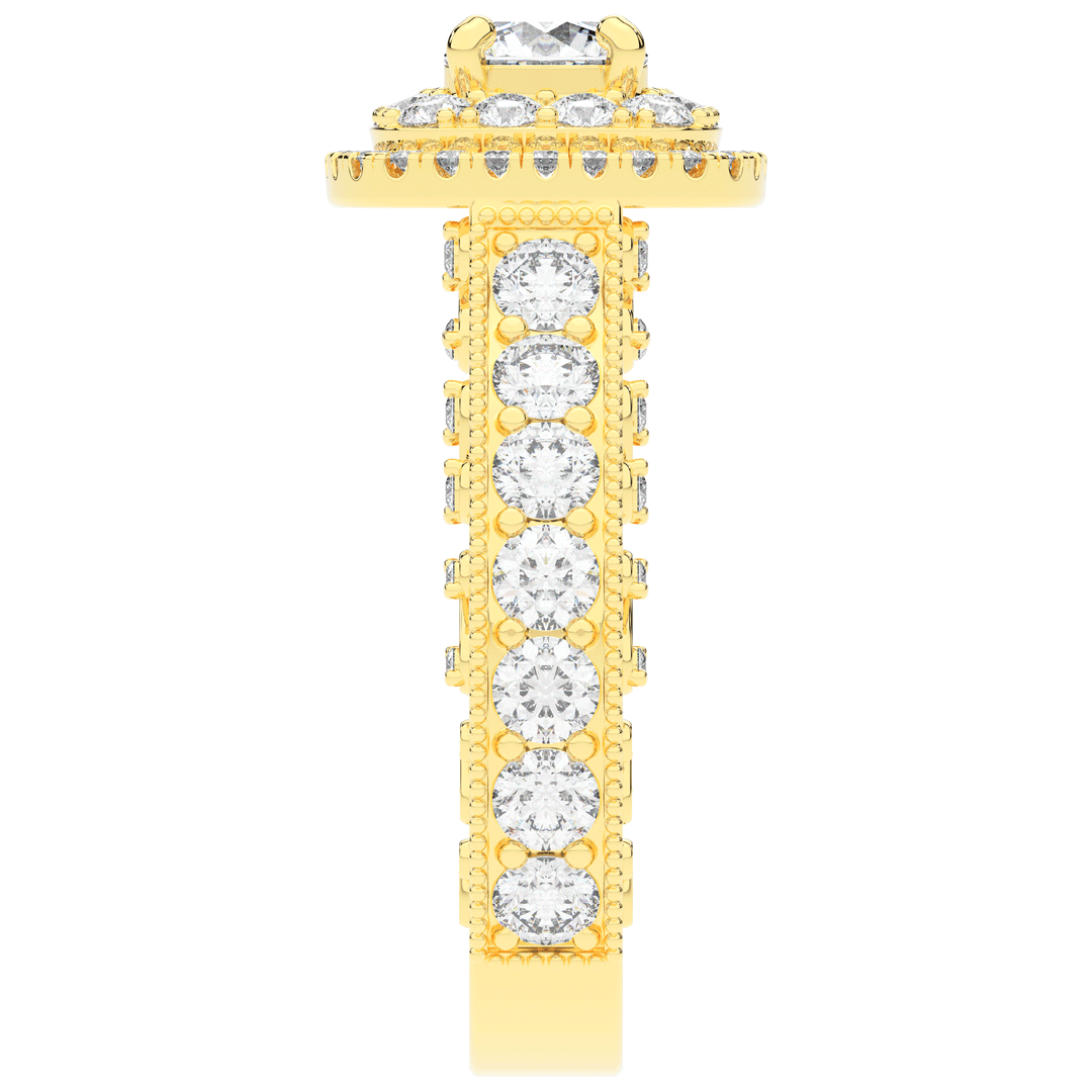 2.30CT.TW ROUND LAB DIAMOND ENGAGEMENT RING - Nazarelle