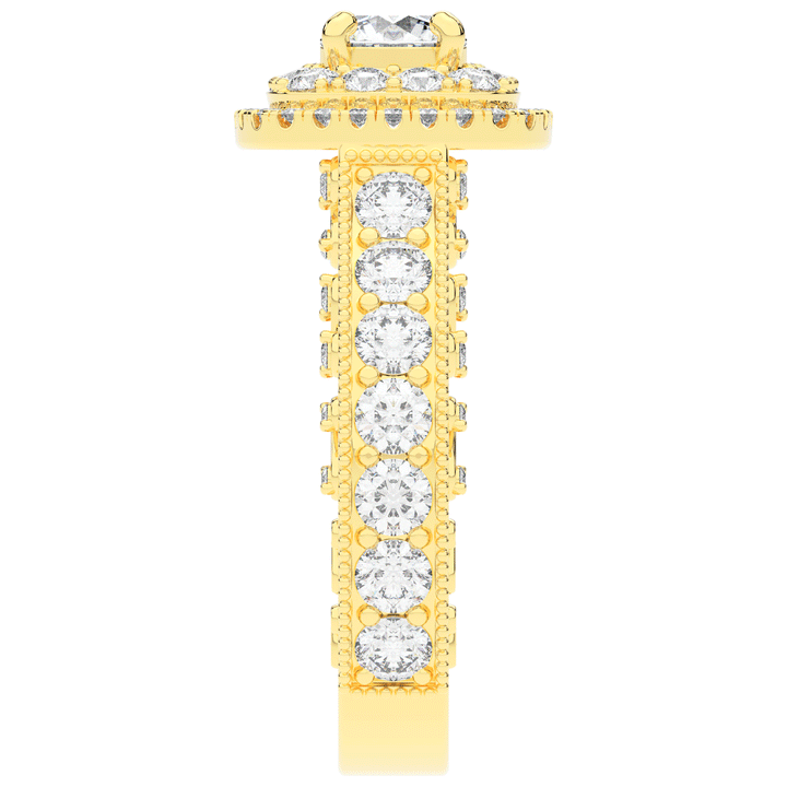 2.30CT.TW ROUND LAB DIAMOND ENGAGEMENT RING - Nazarelle